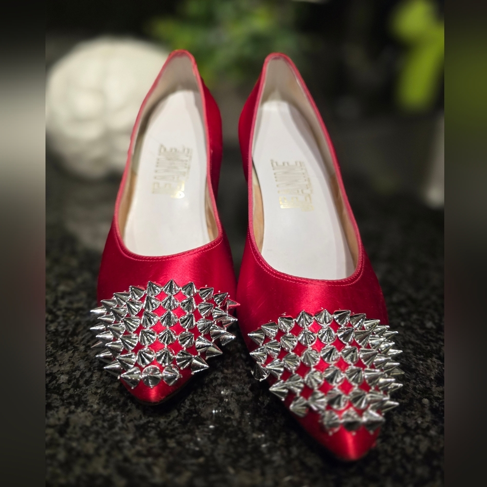 pink Spiked Heels
